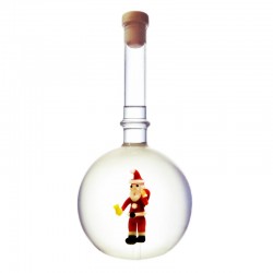 Sticla unicat, cadou ideal pentru sarbatorile de craciun, sarbatorile de iarna. Sticla cu Mos Craciun in interior.